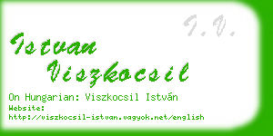 istvan viszkocsil business card